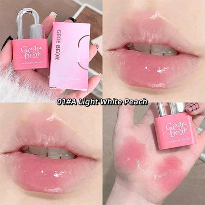 Gege Bear Lock Shine Gloss Lip Tint Hydrating Mirror Jelly Lip Glaze
